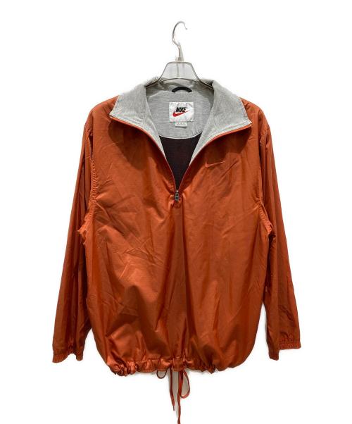 NIKE（ナイキ）NIKE (ナイキ) ハーフジップナイロンジャケット オレンジ サイズ:Mの古着・服飾アイテム