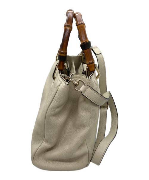 GUCCI（グッチ）GUCCI (グッチ) 2WAYバッグ ホワイトの古着・服飾アイテム