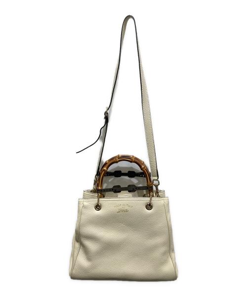 GUCCI（グッチ）GUCCI (グッチ) 2WAYバッグ ホワイトの古着・服飾アイテム