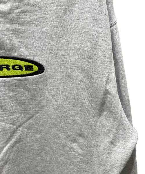 X-LARGE（エクストララージ）X-LARGE (エクストララージ) STRIPED RIB CREWNECK SWEAT グレー サイズ:Lの古着・服飾アイテム