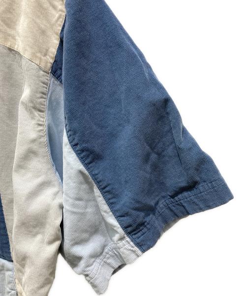 KITH（キス）KITH (キス) S/Sコーデュロイプルオーバーシャツ ブルー サイズ:記載無しの為実寸参照の古着・服飾アイテム