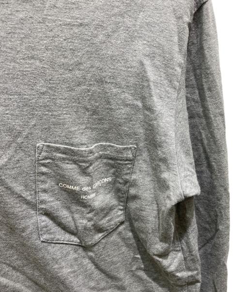 COMME des GARCONS HOMME（コムデギャルソン オム）COMME des GARCONS HOMME (コムデギャルソン オム) ロングスリーブカットソー グレー サイズ:Mの古着・服飾アイテム