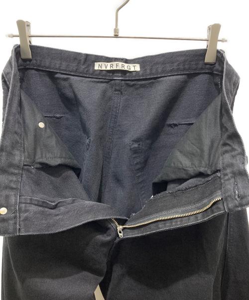 NVRFRGT（ネヴァーフォーゲット）NVRFRGT (ネヴァーフォーゲット) 3D Twisted Wide Leg Jeans ブラック サイズ:2の古着・服飾アイテム