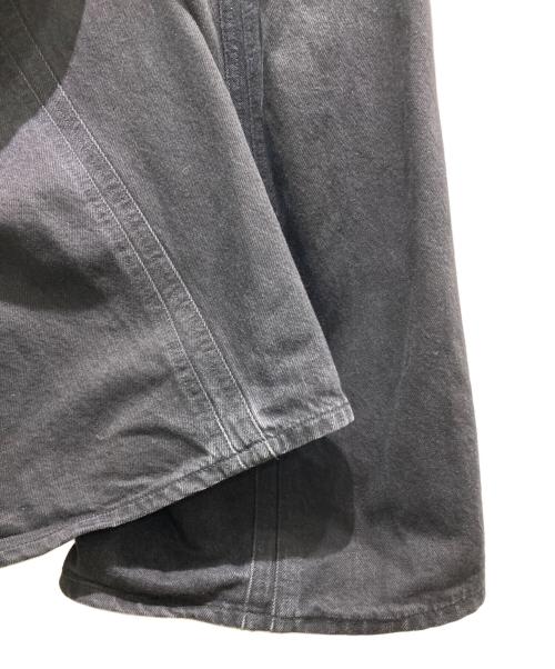 NVRFRGT（ネヴァーフォーゲット）NVRFRGT (ネヴァーフォーゲット) 3D Twisted Wide Leg Jeans ブラック サイズ:2の古着・服飾アイテム