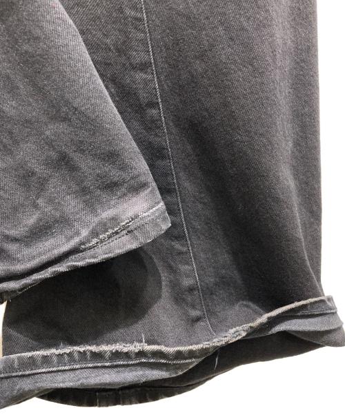 NVRFRGT（ネヴァーフォーゲット）NVRFRGT (ネヴァーフォーゲット) 3D Twisted Wide Leg Jeans ブラック サイズ:2の古着・服飾アイテム