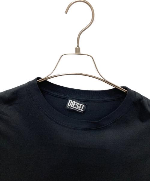 DIESEL（ディーゼル）DIESEL (ディーゼル) ロングスリーブカットソー ブラック サイズ:XLの古着・服飾アイテム