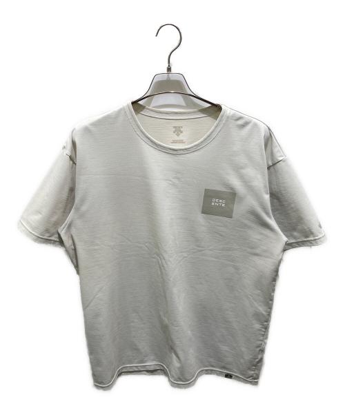 DESCENTE（デサント）DESCENTE (デサント) グラフィックTシャツ ベージュの古着・服飾アイテム