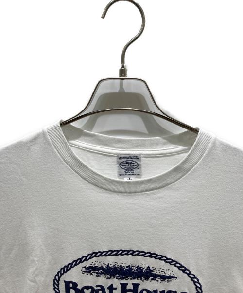 BOAT HOUSE（ボート ハウス）BOAT HOUSE (ボート ハウス) プリントTシャツ ホワイト サイズ:3の古着・服飾アイテム