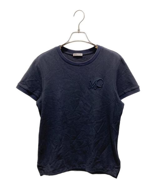 MONCLER（モンクレール）MONCLER (モンクレール) ロゴ刺繍Tシャツ ネイビー サイズ:XSの古着・服飾アイテム