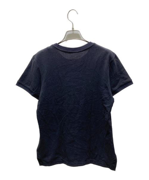 MONCLER（モンクレール）MONCLER (モンクレール) ロゴ刺繍Tシャツ ネイビー サイズ:XSの古着・服飾アイテム