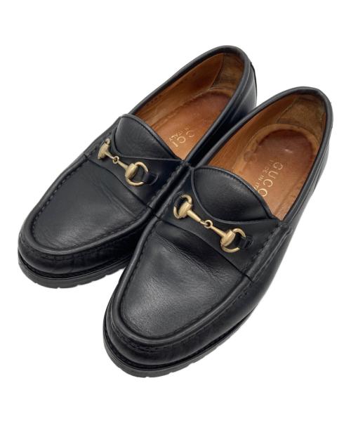 GUCCI（グッチ）GUCCI (グッチ) ビットローファー ブラック サイズ:35 1/2の古着・服飾アイテム