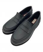 HUNTERハンター）の古着「W REFINED STITCH PENNY LOAFER」｜ブラック