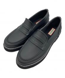 HUNTER（ハンター）の古着「W REFINED STITCH PENNY LOAFER」｜ブラック