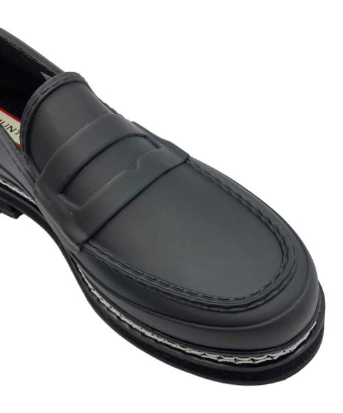 HUNTER（ハンター）HUNTER (ハンター) W REFINED STITCH PENNY LOAFER ブラック サイズ:39の古着・服飾アイテム