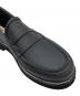 中古・古着 HUNTER (ハンター) W REFINED STITCH PENNY LOAFER ブラック サイズ:39：11000円