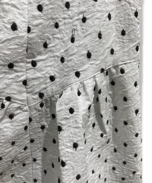 ARPEGE STORY（アルページュストーリー）ARPEGE STORY (アルページュストーリー) ドット刺繍ジャガードスカート ホワイト サイズ:1の古着・服飾アイテム