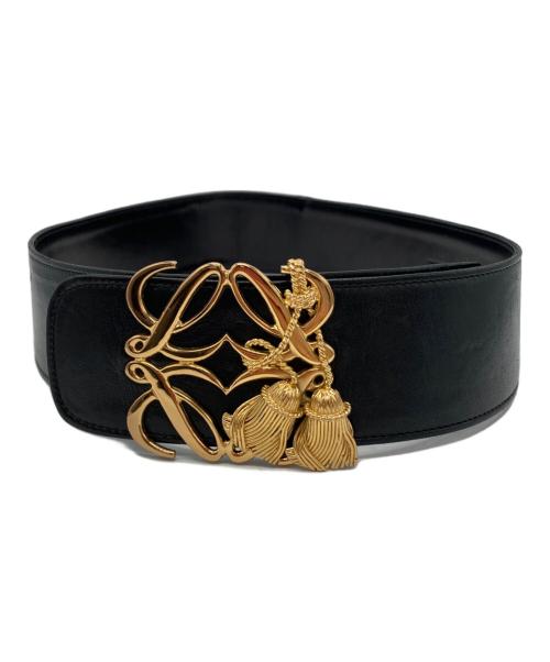 LOEWE（ロエベ）LOEWE (ロエベ) レザーベルト ブラック サイズ:75の古着・服飾アイテム