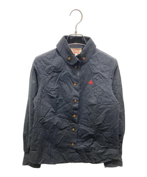 Vivienne Westwood RED LABEL（ヴィヴィアンウエストウッドレッドレーベル）Vivienne Westwood RED LABEL (ヴィヴィアンウエストウッドレッドレーベル) 総柄シャツ ブラック サイズ:2の古着・服飾アイテム