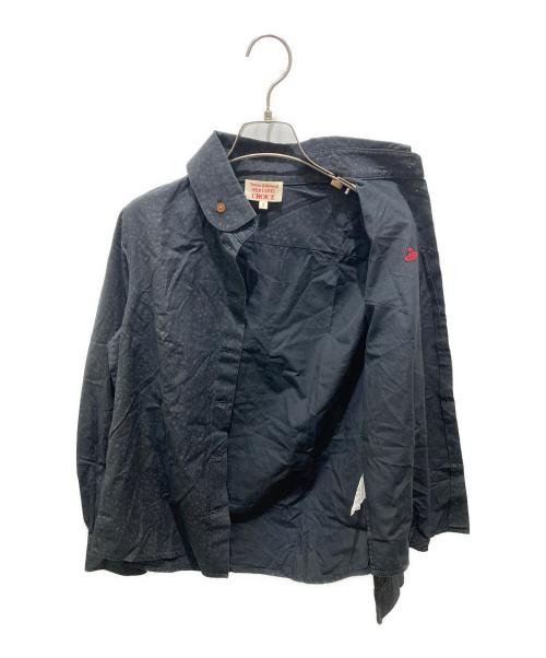 Vivienne Westwood RED LABEL（ヴィヴィアンウエストウッドレッドレーベル）Vivienne Westwood RED LABEL (ヴィヴィアンウエストウッドレッドレーベル) 総柄シャツ ブラック サイズ:2の古着・服飾アイテム