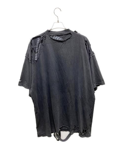 BALENCIAGA（バレンシアガ）BALENCIAGA (バレンシアガ) OVERSIZED REPAIRED T-SHIRT ブラック サイズ:4の古着・服飾アイテム