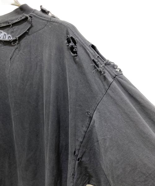 BALENCIAGA（バレンシアガ）BALENCIAGA (バレンシアガ) OVERSIZED REPAIRED T-SHIRT ブラック サイズ:4の古着・服飾アイテム