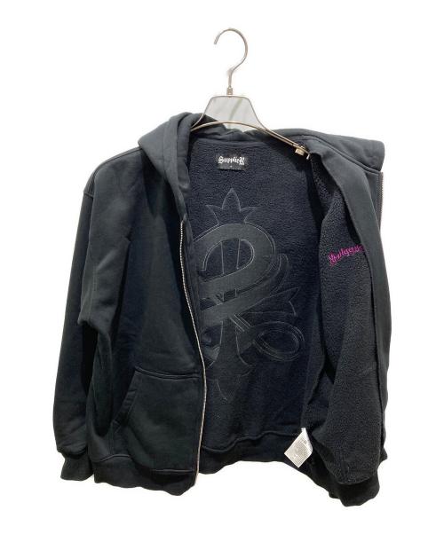 SUPPLIER（サプライヤー）SUPPLIER (サプライヤー) Outline Cross Zip Hoodie ブラック サイズ:Sの古着・服飾アイテム