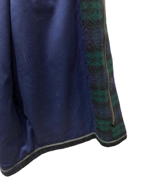 BROOKS BROTHERS（ブルックスブラザーズ）BROOKS BROTHERS (ブルックスブラザーズ) ウールチェックコート ネイビー サイズ:Lの古着・服飾アイテム