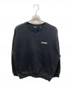 X-LARGEエクストララージ）の古着「刺繍ロゴクルーネックスウェット」｜ブラック