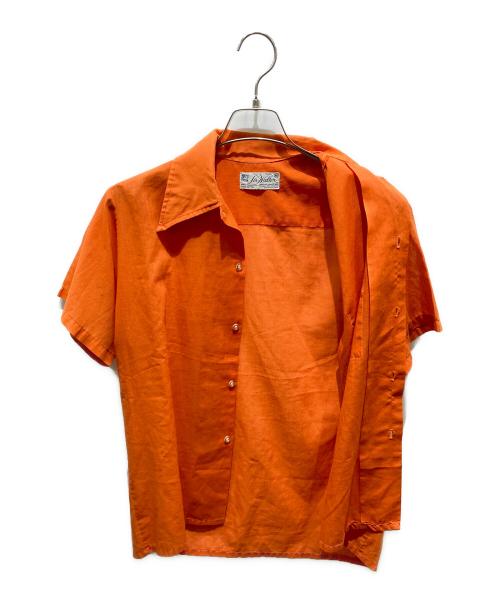 LIN WALTER（-）LIN WALTER (-) 半袖シャツ オレンジ サイズ:Mの古着・服飾アイテム