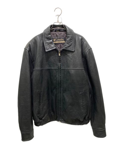 Columbia（コロンビア）Columbia (コロンビア) レザージャケット ブラック サイズ:XLの古着・服飾アイテム