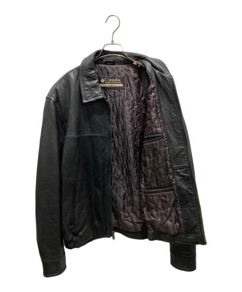 Columbia（コロンビア）Columbia (コロンビア) レザージャケット ブラック サイズ:XLの古着・服飾アイテム