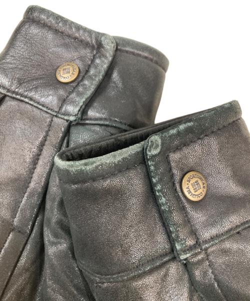 Columbia（コロンビア）Columbia (コロンビア) レザージャケット ブラック サイズ:XLの古着・服飾アイテム