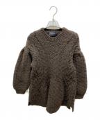 Simone Rochaシモーネ ロシャ）の古着「バルーンスリーブケーブル ニット」｜ブラウン