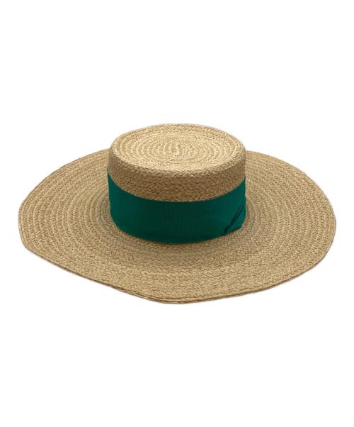 HELEN KAMINSKI（ヘレンカミンスキー）HELEN KAMINSKI (ヘレンカミンスキー) MISS BLOOM WIDE ベージュ 未使用品の古着・服飾アイテム