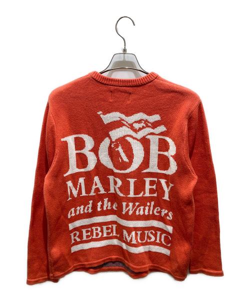 stussy（ステューシー）stussy (ステューシー) クルーネックニット オレンジ サイズ:Sの古着・服飾アイテム