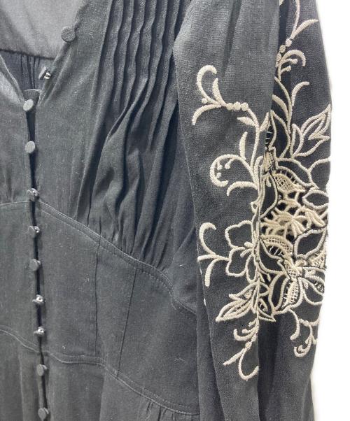 HER LIP TO（ハーリップトゥ）Her lip to (ハーリップトゥ) Jacaranda Linen-Blend Dress ブラック サイズ:Mの古着・服飾アイテム