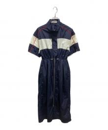 Lily Brown（リリーブラウン）の古着「トラックジャンパーワンピース」｜ネイビー