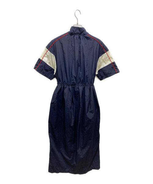 Lily Brown（リリーブラウン）Lily Brown (リリーブラウン) トラックジャンパーワンピース ネイビー サイズ:Fの古着・服飾アイテム