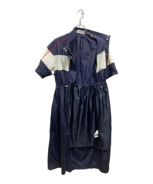 Lily Brown（リリーブラウン）Lily Brown (リリーブラウン) トラックジャンパーワンピース ネイビー サイズ:Fの古着・服飾アイテム