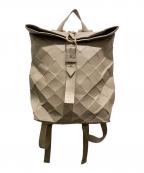CHARLES & KEITHチャールズアンドキース）の古着「Large Geometric Backpack」｜ベージュ