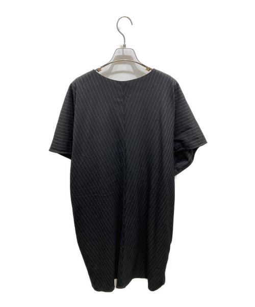 BARNEYS NEWYORK（バーニーズ・ニューヨーク）BARNEYS NEWYORK (バーニーズ・ニューヨーク) ストライプワンピース ブラック サイズ:36の古着・服飾アイテム