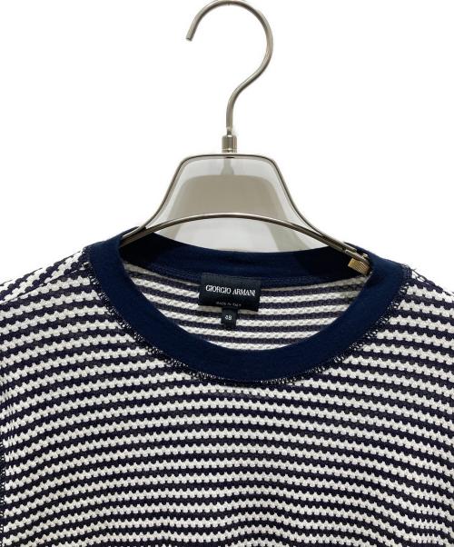 GIORGIO ARMANI（ジョルジョアルマーニ）GIORGIO ARMANI (ジョルジョアルマーニ) 半袖カットソー ネイビー サイズ:48の古着・服飾アイテム