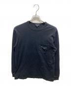 COMME des GARCONS HOMMEコムデギャルソン オム）の古着「ロングスリーブカットソー」｜ブラック