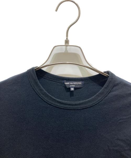 COMME des GARCONS HOMME（コムデギャルソン オム）COMME des GARCONS HOMME (コムデギャルソン オム) ロングスリーブカットソー ブラック サイズ:Mの古着・服飾アイテム