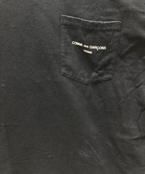 COMME des GARCONS HOMME（コムデギャルソン オム）COMME des GARCONS HOMME (コムデギャルソン オム) ロングスリーブカットソー ブラック サイズ:Mの古着・服飾アイテム