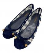 LOUIS VUITTONルイ ヴィトン）の古着「レースパンプス」｜ネイビー