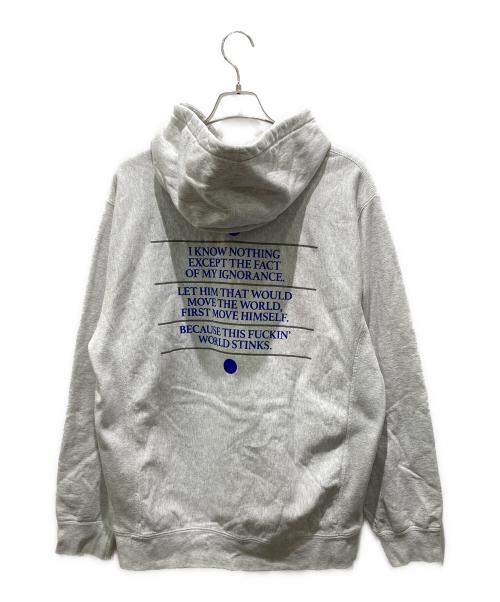 SUPREME（シュプリーム）Supreme (シュプリーム) KNOW THYSELF HOODED SWEATSHIRT グレー サイズ:XLの古着・服飾アイテム
