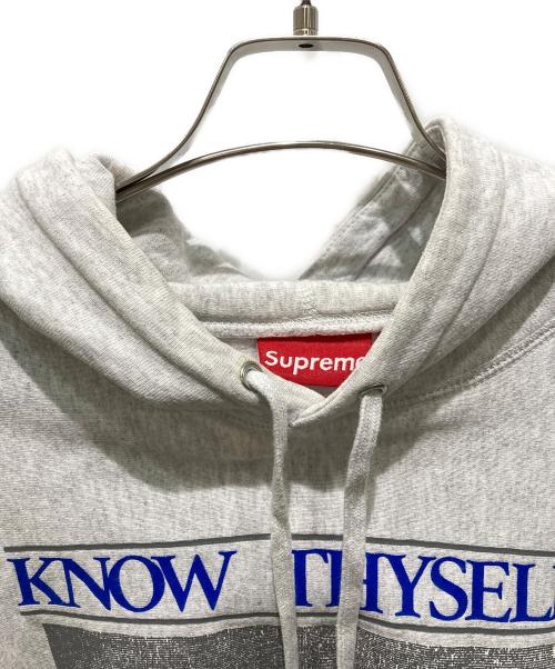 SUPREME（シュプリーム）Supreme (シュプリーム) KNOW THYSELF HOODED SWEATSHIRT グレー サイズ:XLの古着・服飾アイテム