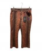 Needlesニードルズ）の古着「Boot-Cut Jean Poly Jq」｜ブラウン