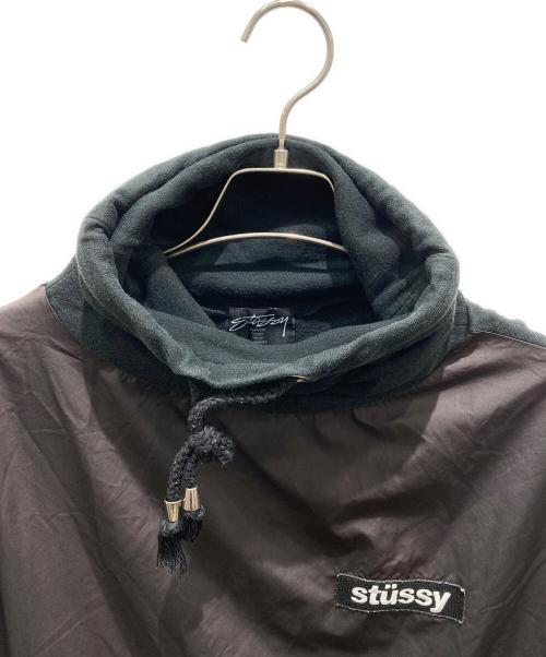 stussy（ステューシー）stussy (ステューシー) ナイロンハイネックカットソー ブラウン サイズ:Mの古着・服飾アイテム